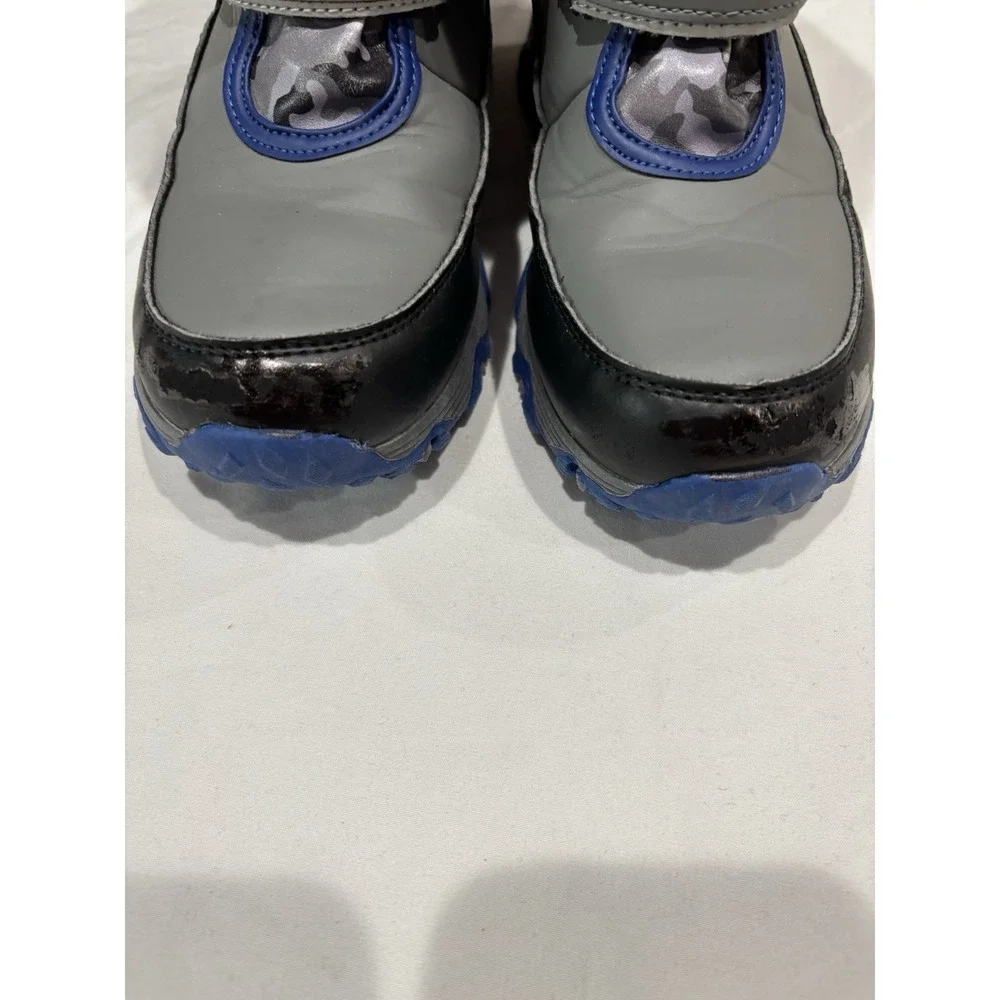 Lands End Snow Flurry Insulated Winter Boots Gray Fleece Lined Unisex Size 3